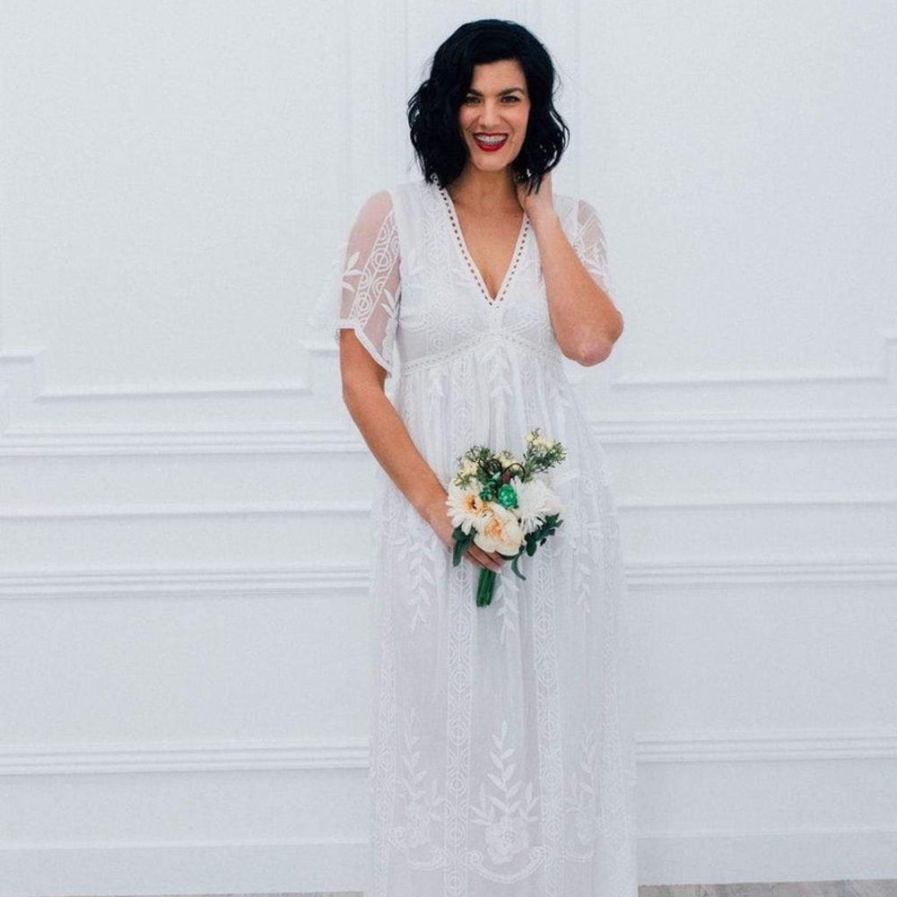 Elegant Lace Maxi Dress